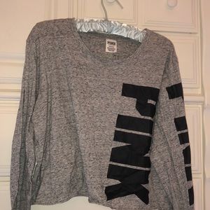 Pink sleep cropped shirt